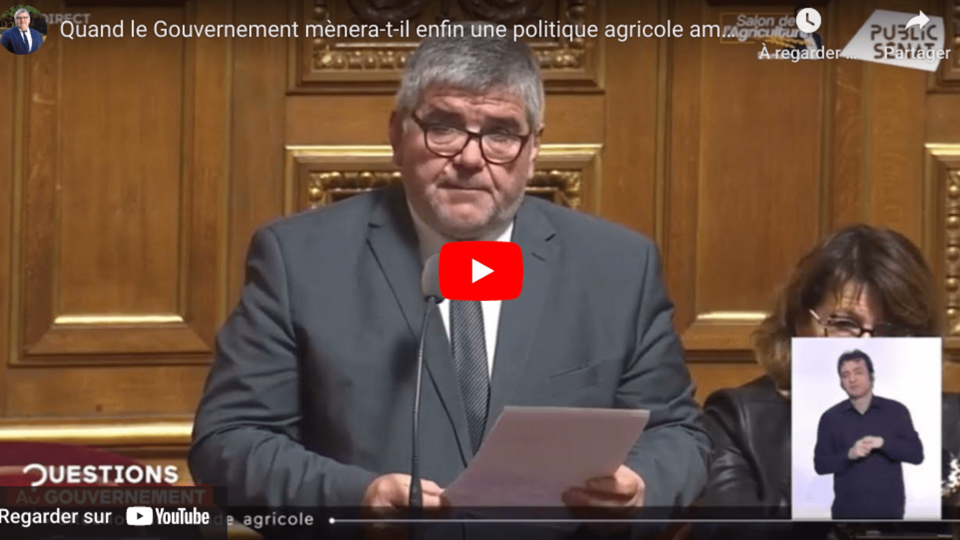 Quand le Gouvernement mènera-t-il enfin une politique agricole ...